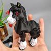2Pcs 3D Printed Horse Figurine Movable Joints Pony Statue Stress Relief Horse Fidget Toy Simulation Animal Model Decoration