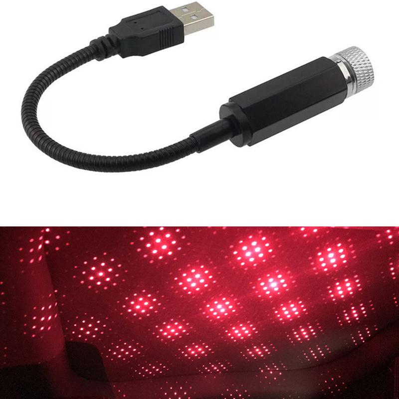 USB Auto Projektor LED Sternenhimmel Projektor Licht Romantisches Autozubehör Innenraum Dekoration Autodach Himmel Sternenlicht