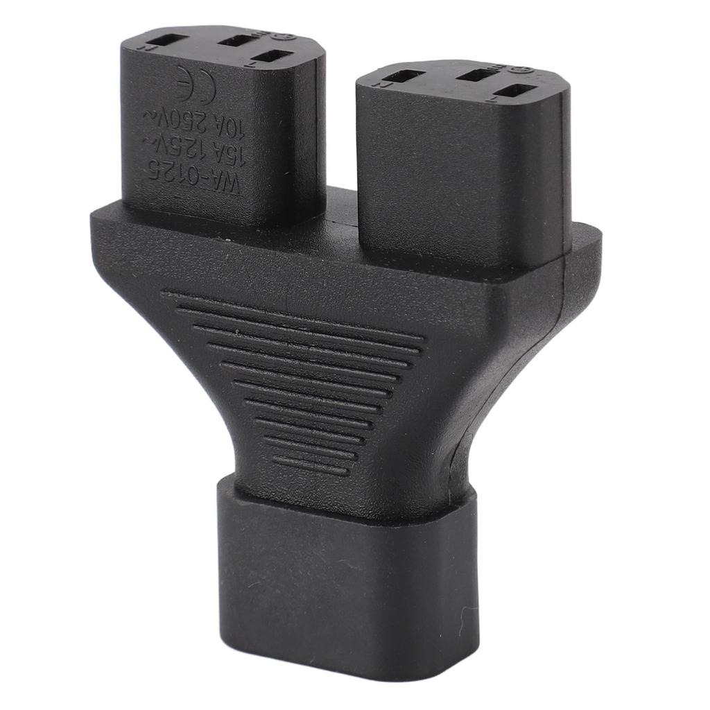 C14 To C13 Y Splitter Male To Female Adapter Cable Power Plug Cord Single IEC320