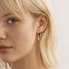 3PCS Exquisite Crystal Zirconia Water Drop Gold Color Dangle Earrings Set Women Dainty Stackable Piercing Earring Luxury Jewelry