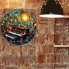 Piano Keys Metal Wall Art Home Decor