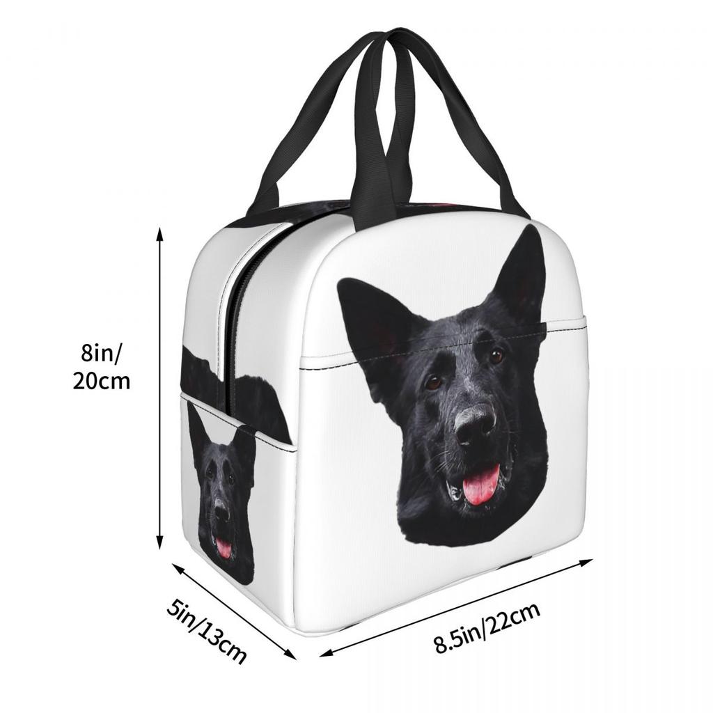 Black German Shepherd Dog - Stunning Insulated Lunch Bag for Women Office Cooler Thermal Food Box Tote Lunch Boxes Container