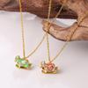 Charming & Colorful Rocking Horse Pendant Necklace with Exquisite Design for Women