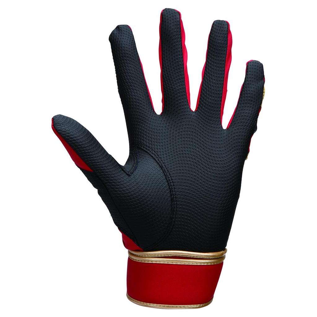 Xanax Baseball Batting Red and Black Size BBG109 Gloves, Hands, (2390), Small,