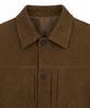 IL CORSO Faux Suede Trucker Jacket Brown