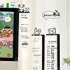Cute Transparent Monitor Sticky Notes Board - Office Wipeable Message Board