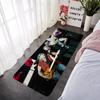 Foot Rug Welcome Floor Mat for Entryway Deep Purples Bath Hallway Carpet Kitchen Water Absorbed Rugs Fluffy Home Decor