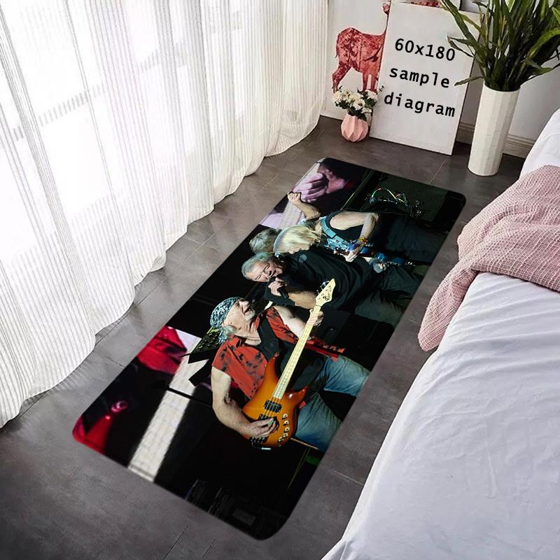 Foot Rug Welcome Floor Mat for Entryway Deep Purples Bath Hallway Carpet Kitchen Water Absorbed Rugs Fluffy Home Decor