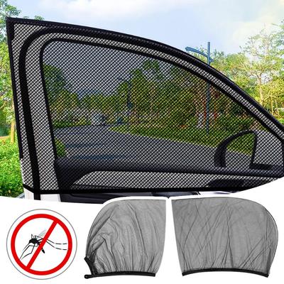 Car Sunshade Curtains Universal Side Window Shades SUV Net Repellent Sunshade Mesh Curtains Acc V8Z8