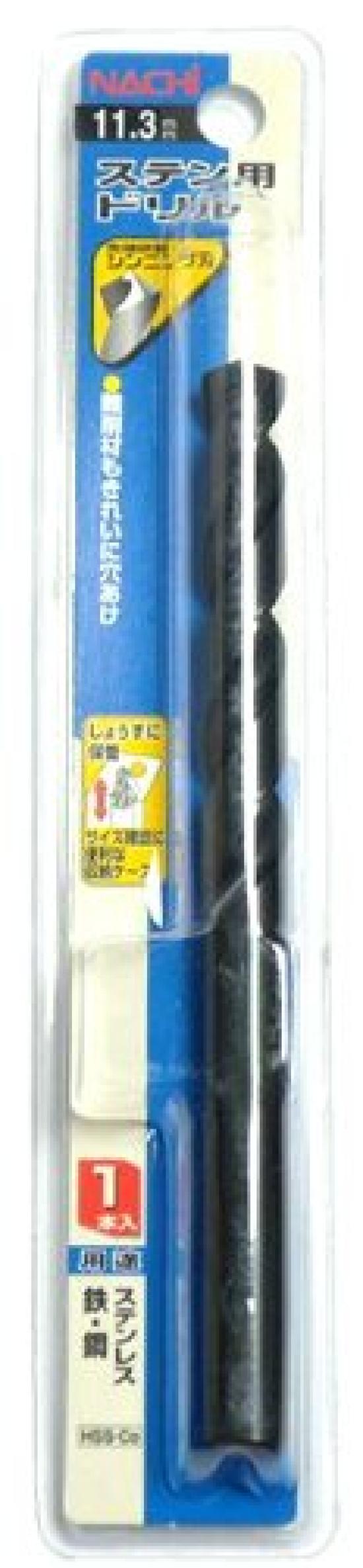 

NACHI Stainless Steel 1 Drill, Piece, 11.3mm (Metal/Metalwork)