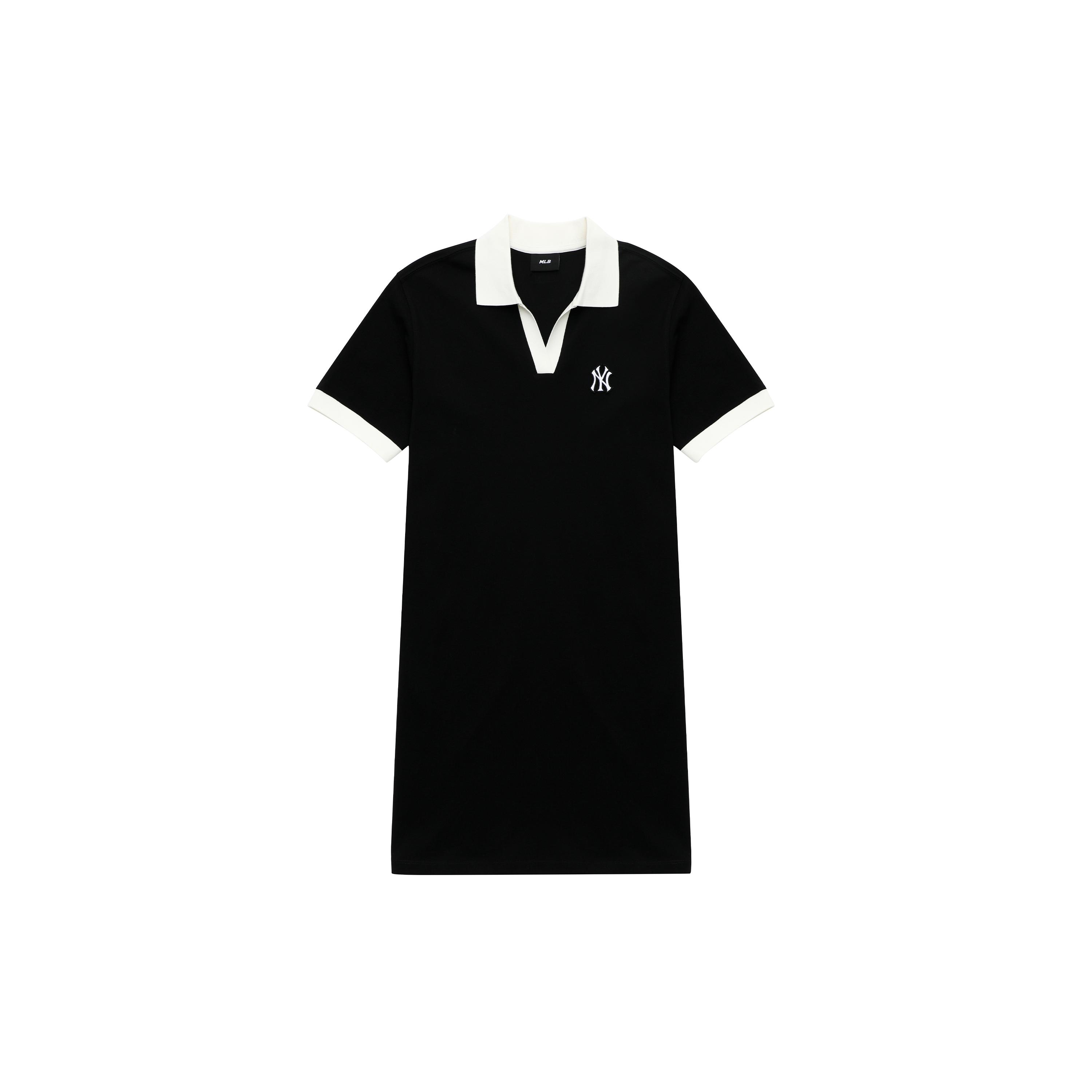 

New MLB Short Sleeved Dresses Women s Black 3FOPB0333-50BKS S