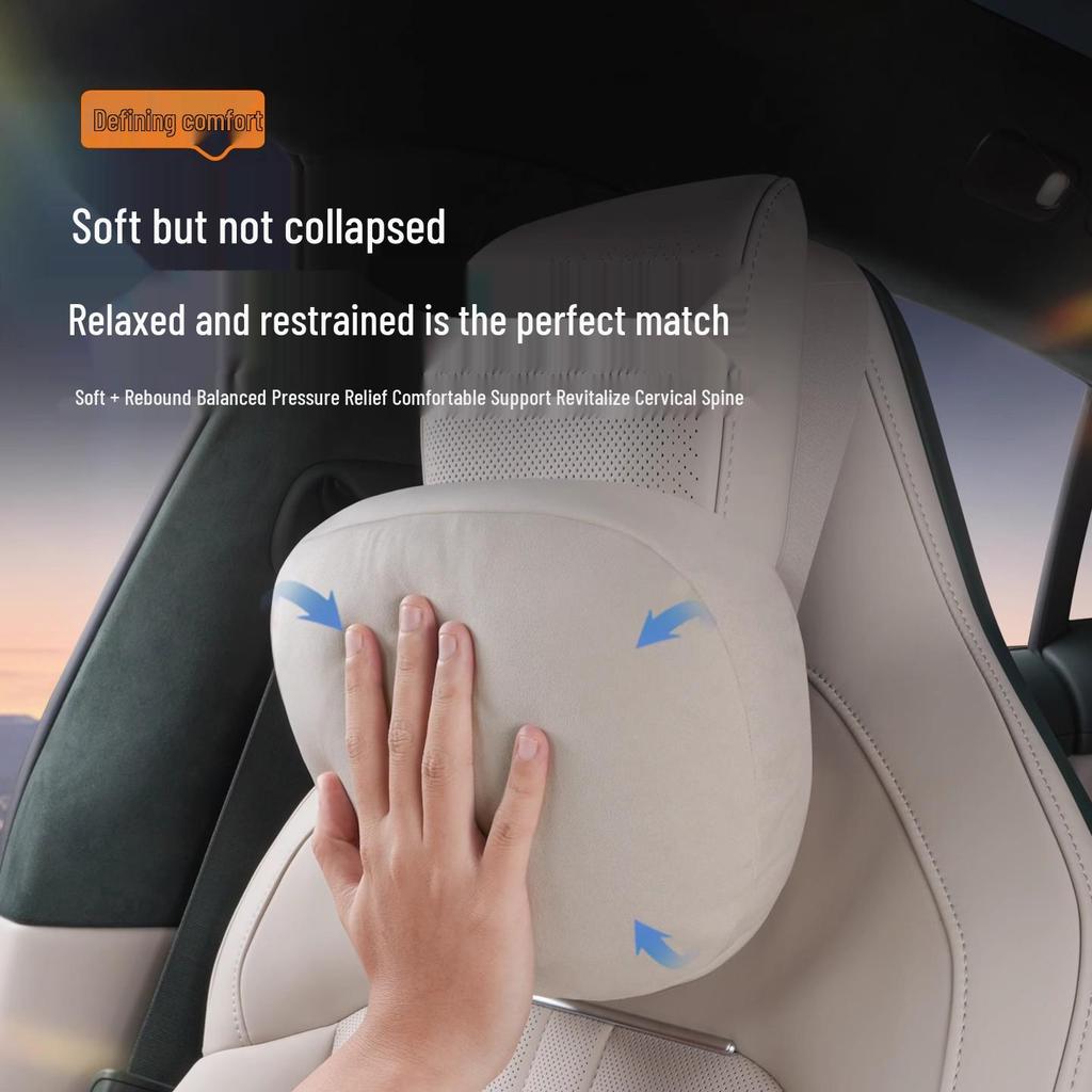 Xiaomi SU7/Ultra/YU7 Magnetyczny Zagłówek Podparcie Szyi i Lędźwi Skórzana Poduszka