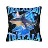 Tung Tung Tung Sahur chasing Tralalero Tralala Pillow Case  Graphic Pillow Cover For Living Room Sofa Funny Pillowcases