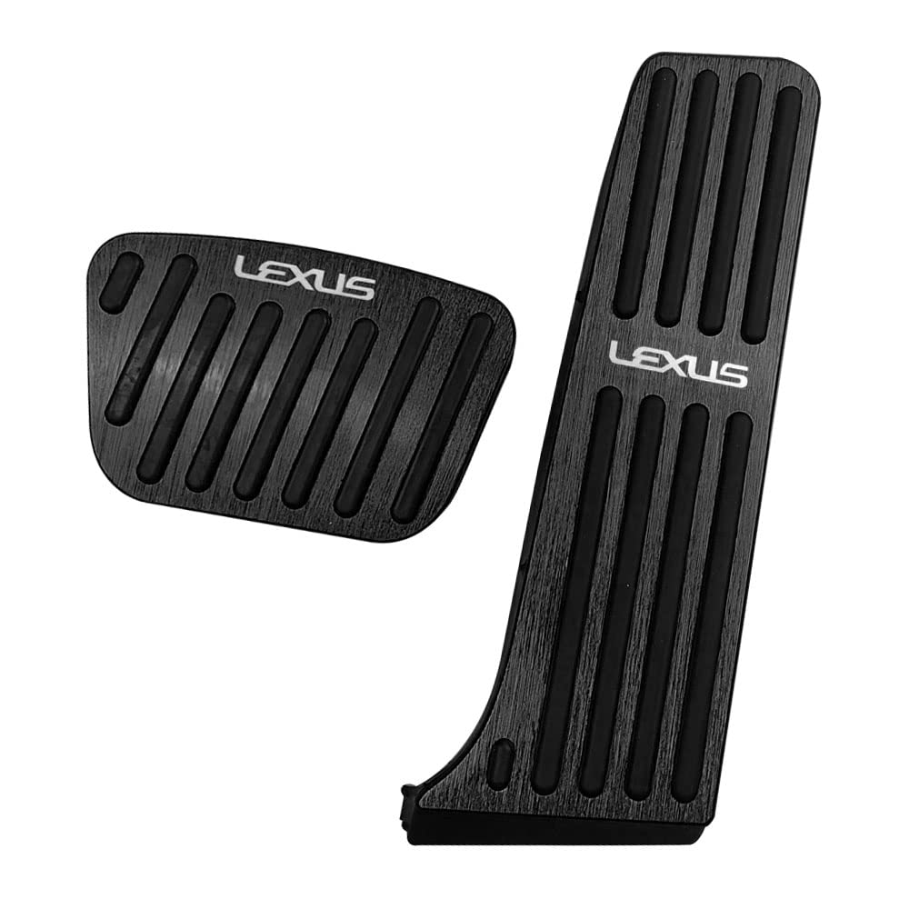 LEXLEYS Lexus New NX Improved ES and LS Aluminum Pedal Accelerator and Brake Rubber Custom Parts (20 Series), (10 Series), (50 Series) Covers,
