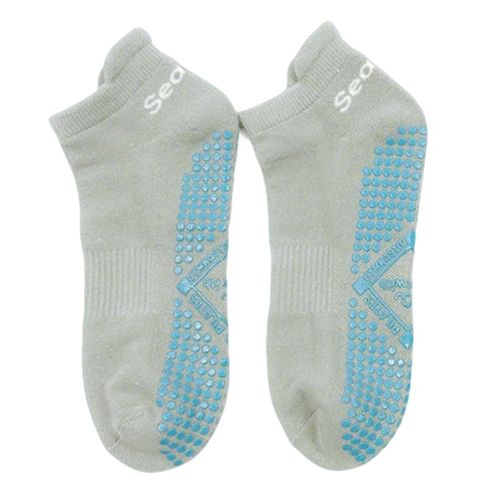 Silicone Anti-slip Yoga Socks  Breathable Sports Socks Medium Tube Socks Indoor Fitness Pilates Women s Sports Socks серый