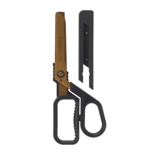 Raymay Fujii Scissors, Cardboard Cutter, ZACCC, Titanium Coated Blade, Dark Clay, SH1358N