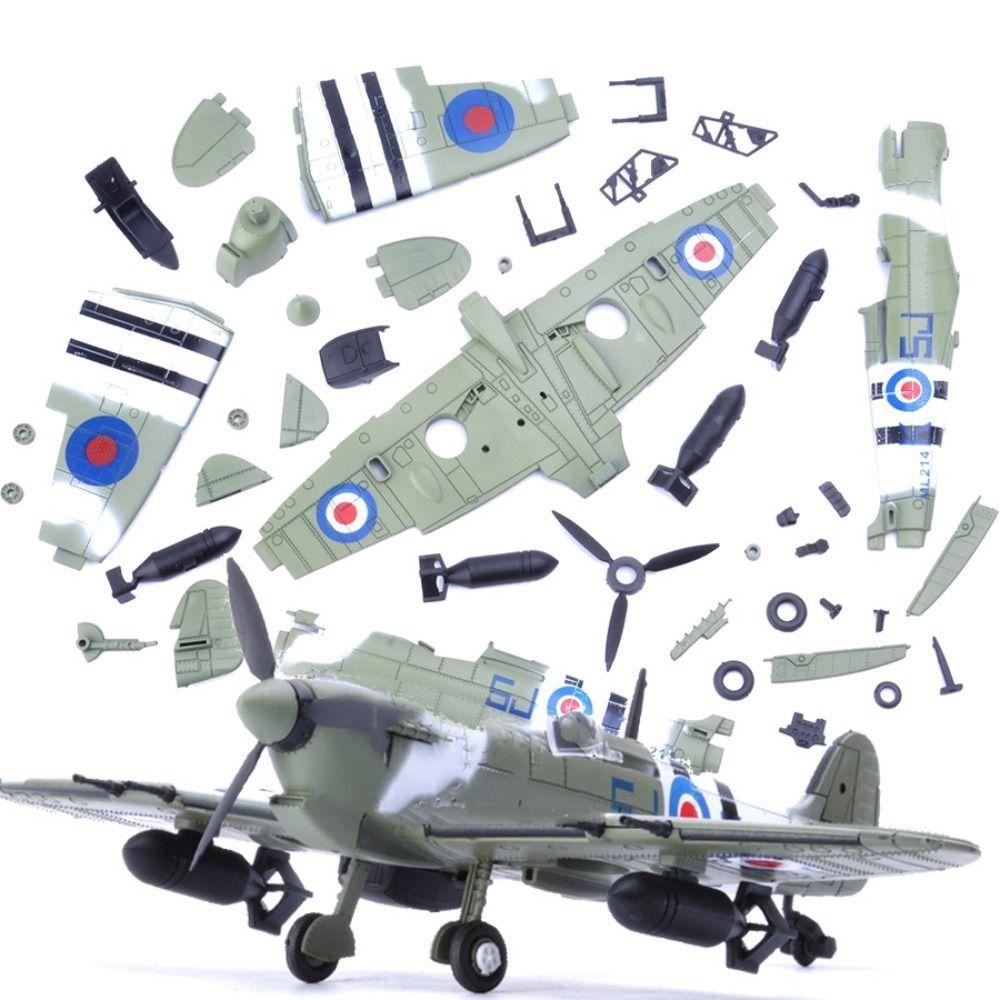 Hurricane Fighter Airplane Building Model Fighter Assemble Fighter Assemble Blocks Toy for Kids