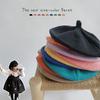New Autumn Baby Hat Berets for Girls Vintage Soft Knitted Cap Kids Infant Girl Bonnets Beret Hats Boys Painter Hat Accessories