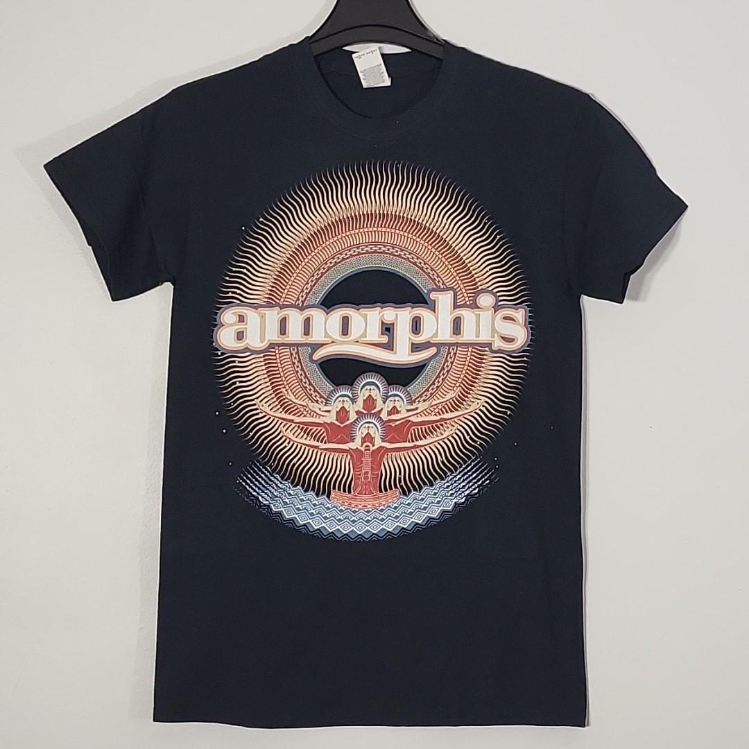AMORPHIS Sun North American Tour 2017 S SMALL Official T-Shirt Black Band Logo Unisex T-Shirt S