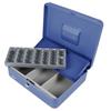 Hmf 4215-05 Cash Box, Coin Sorter, with Euro-coin Counter, 30 X 24 X 9 Cm, Blue