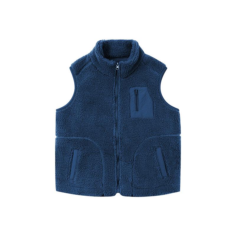 

Детская одежда DK Коллекция Осень-Зима: Утепленный жилет на флисовой подкладке для девочек и мальчиков - Теплый жилет из флиса-частиц для детей 130cm