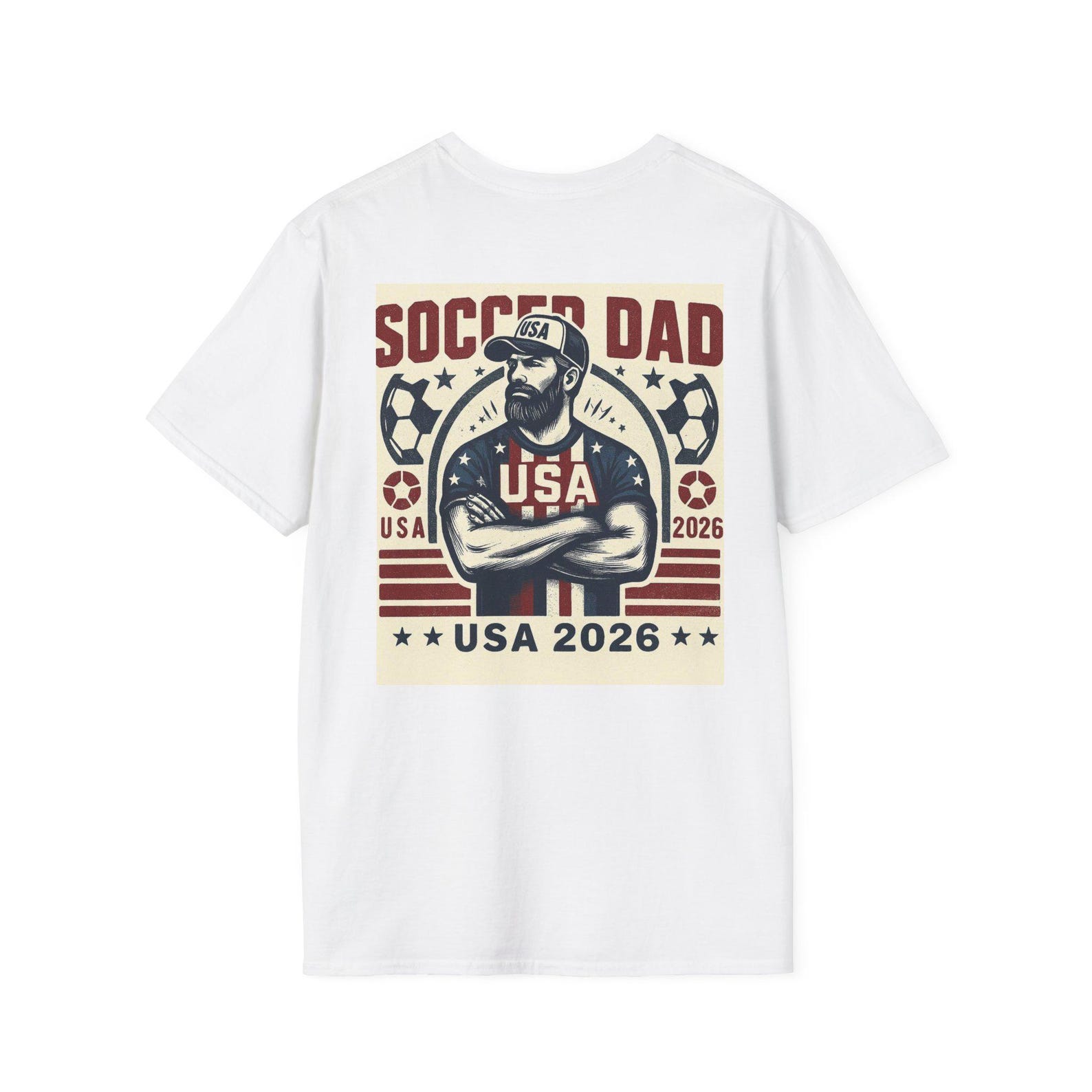 soccer dad shirt | Plain Minimal Casual Shirt/ 2026 world cup america 3XL