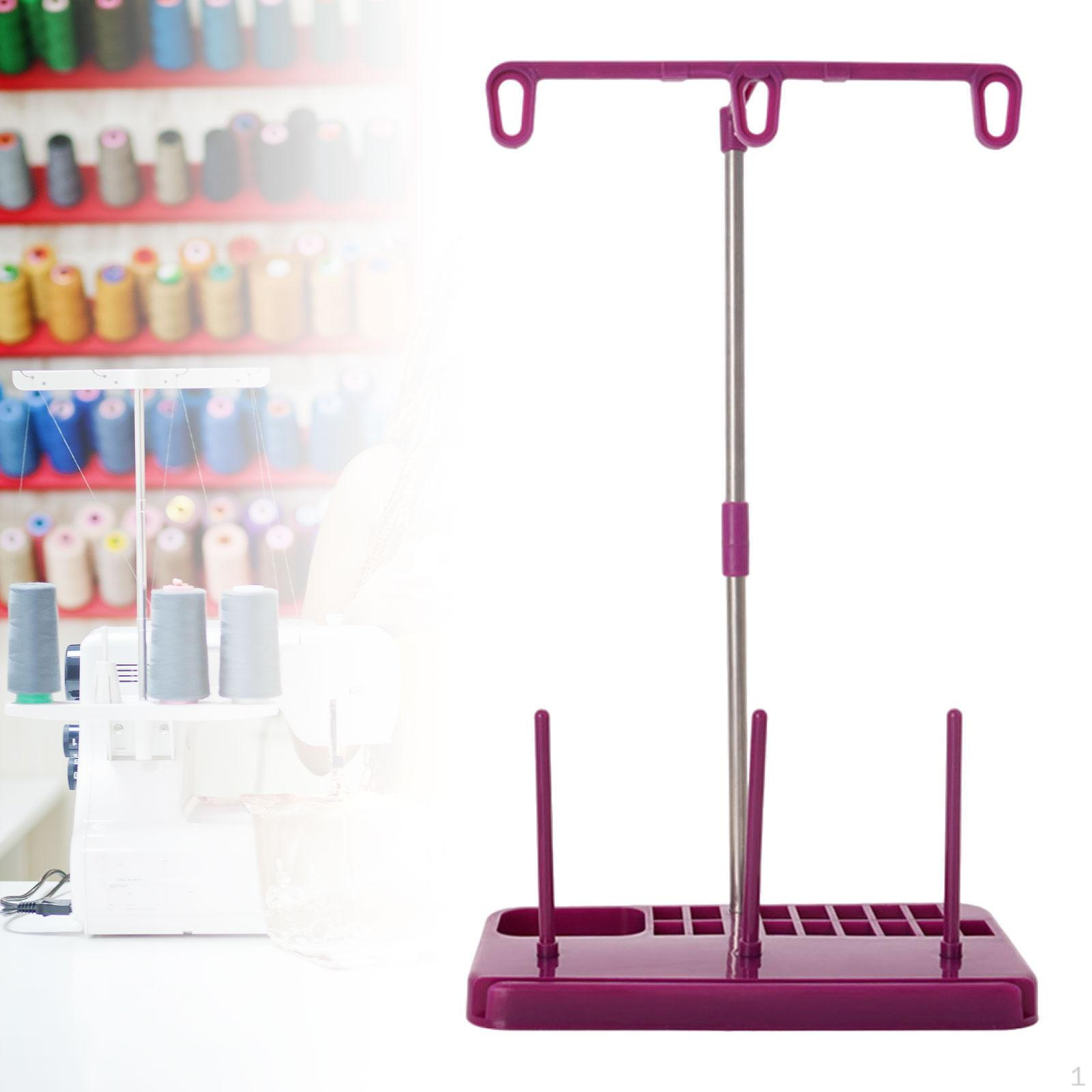 Подставка-органайзер для швейных ниток со съемным держателем катушек синий — фото 13
