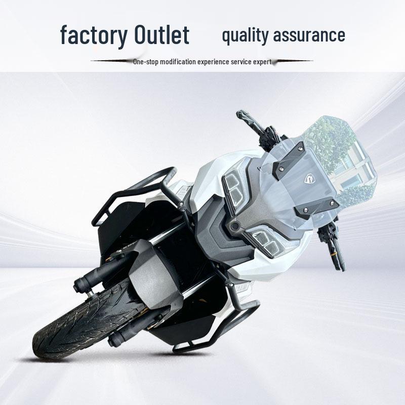 Zongshen Cyclone RT2 Front & Rear Anti-Fall Bars and Tail Rack for Scooter Collision Protection