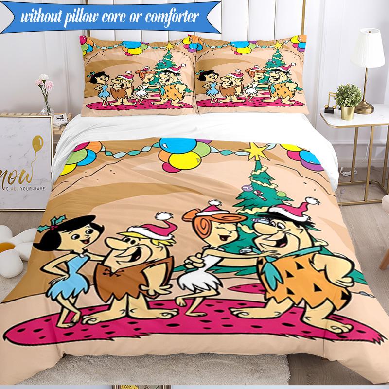 The Croods Players Adventure 3pcs K-pop music group Bedding set,Ideal for Bedroom, Dormitory,Including Duvet Cover And 2pcs Pillowcases,Fan gifts