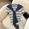 ZANZEA Women Casual Round Neck Short Sleeve Patchwork Stripe T-Shirt