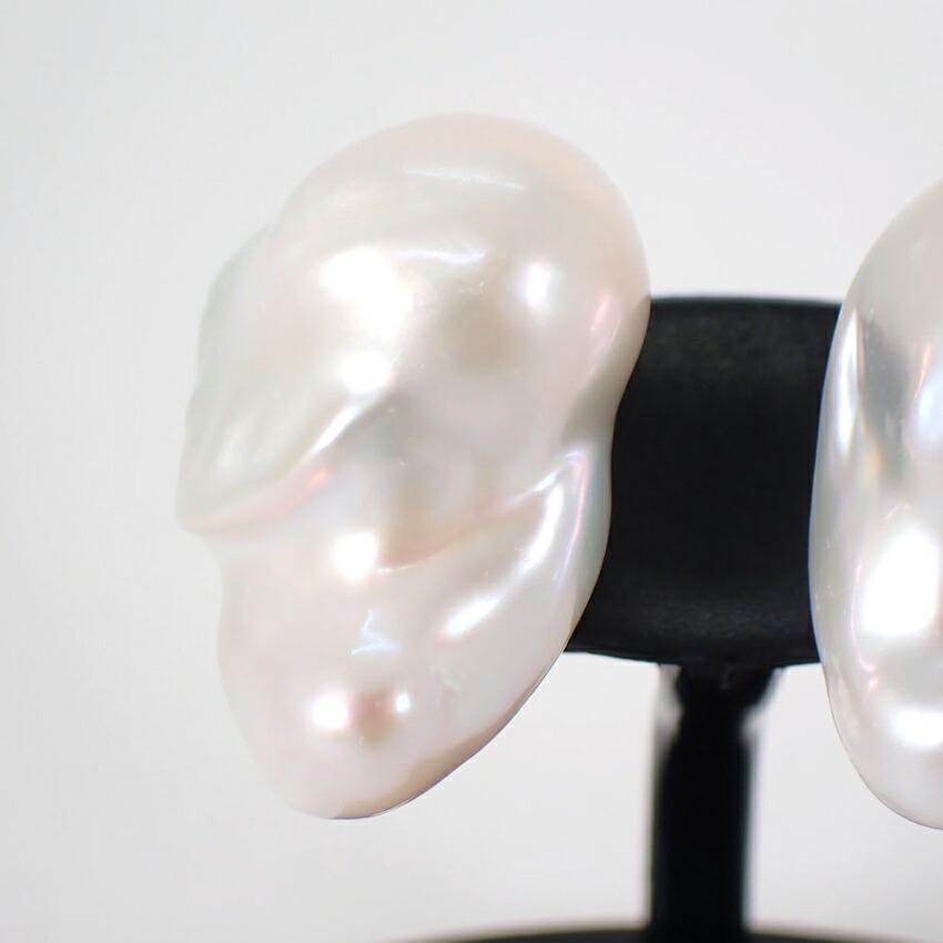[New] Pt900 Freshwater Pearl Stud Earrings/j33-11