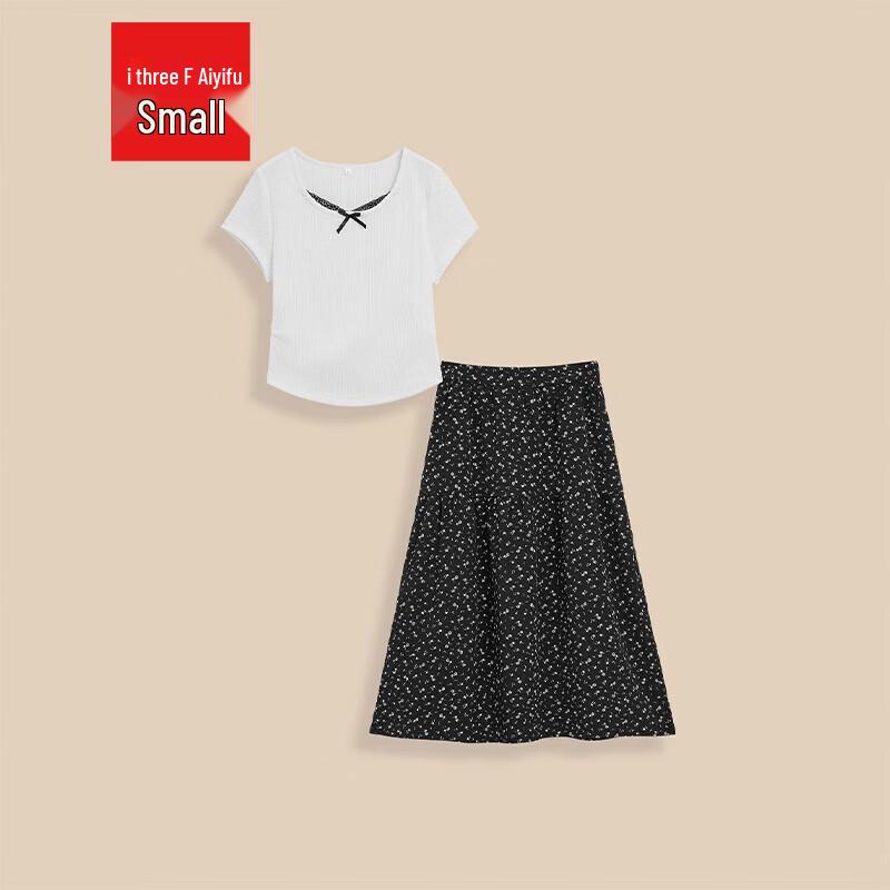 IEF Petite Korean Style Two-Piece Long Dress Set M