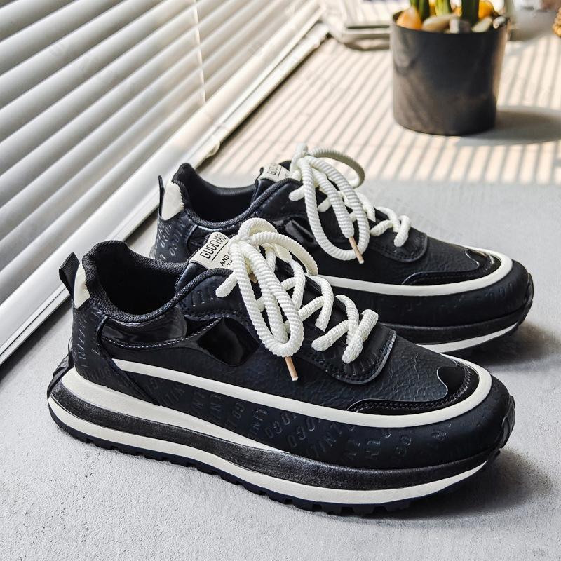 Fashion Men's Shoes Spring 2025 New Trend Versatile Comfortable Thick Soled Height Increasing Sports Casual Fashion Platform Sneakers