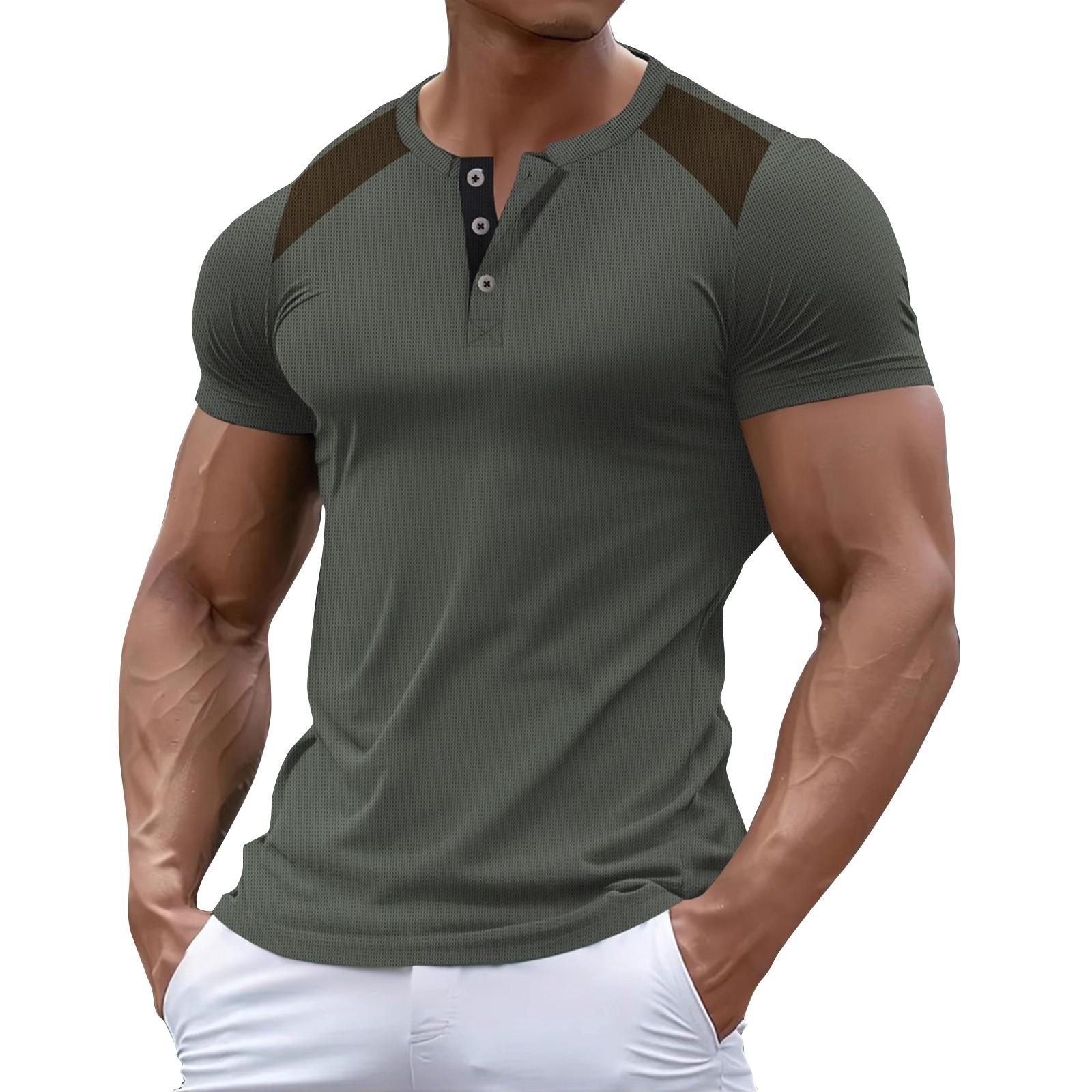 

Мужские летние цветные топы с коротким рукавом, мужские повседневные модные топы XXXL