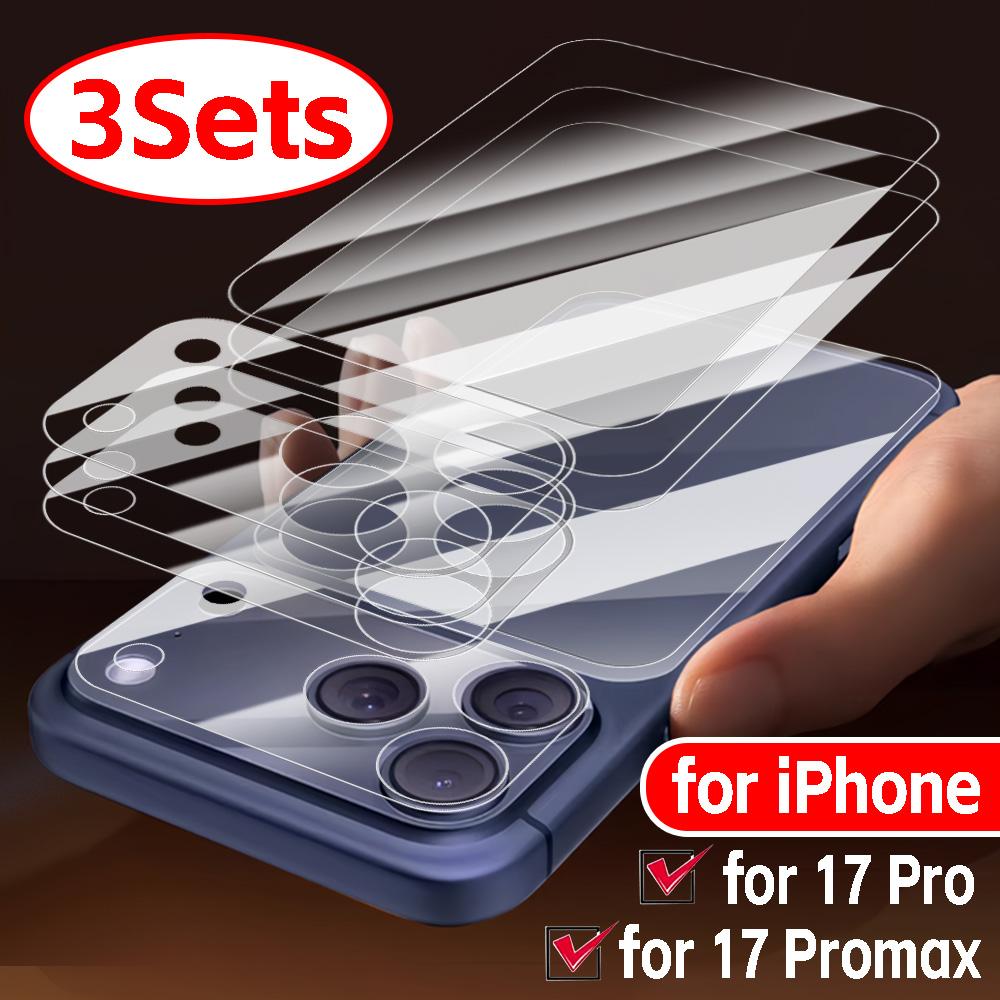 Für iPhone 17 Pro Max 17Pro 1-3 Sätze Weiche PET-Schutzfolien 17PM Ultradünner Rückbildschirm-Schutz Klar Kratzfest Linsenfolie