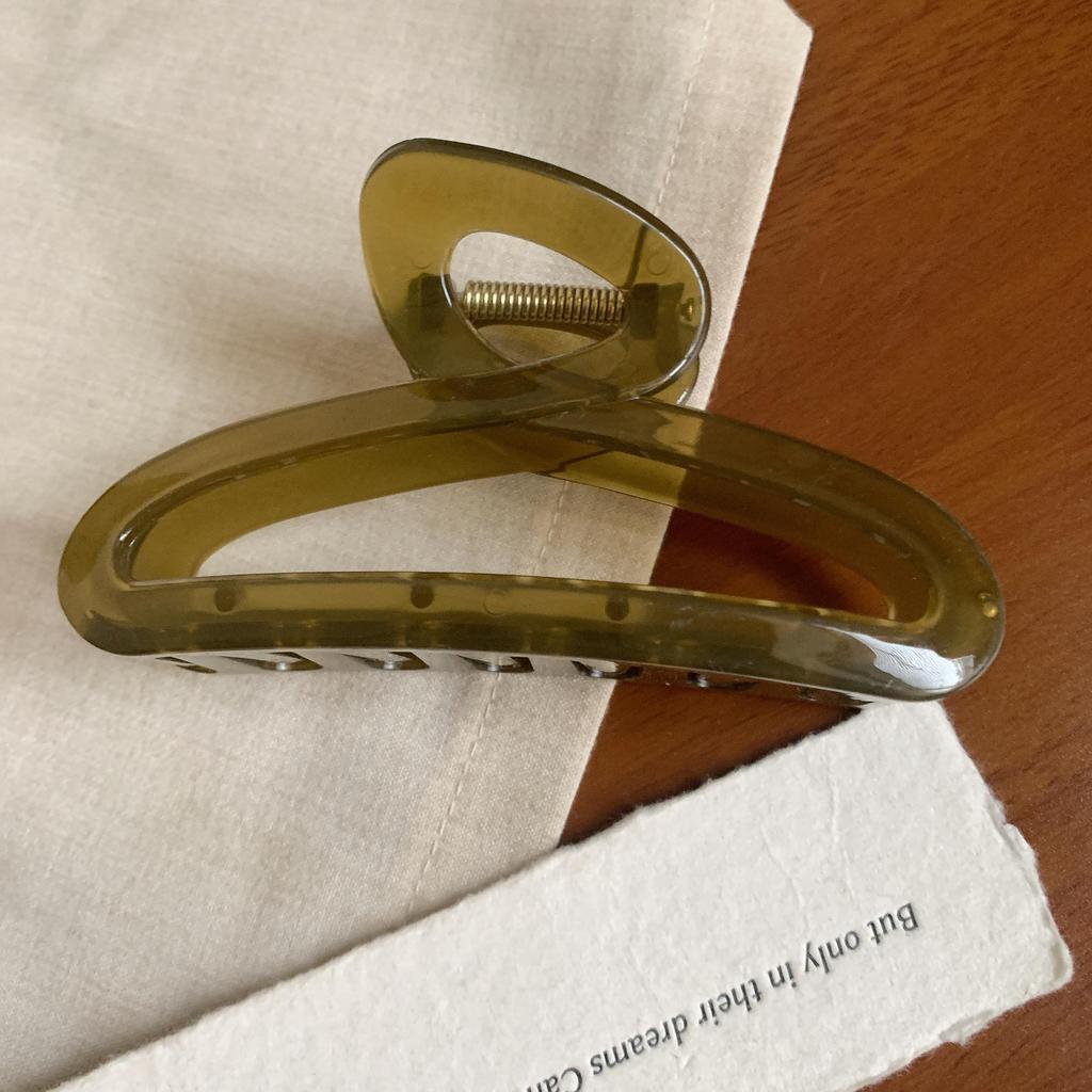 Jelly Color Large Shark Hair Clip for Women - 2024 High-End Bun and Back Hair Clip