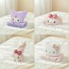 Hello Kitty Car Seat Set Plush Pillow Blanket Seatbelt Shoulder Strap For Kids