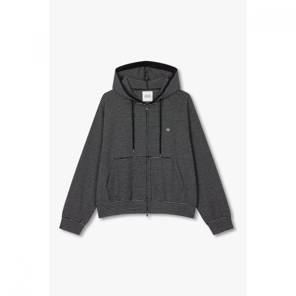 Studio Tomboy Unisex Minimal Stripe Zip Up Hoodie 9176313974