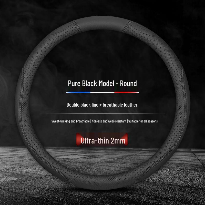 Carbon Fiber Steering Wheel Cover for Hongqi H5, HS5, H9, EQM5, HS7, EHS9 - All Season Fit