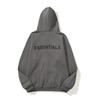 Essentials Hooded Zip-Up Sweatshirt Mens Oversized Cotton Pullover With Front Pocket Casual Streetwear