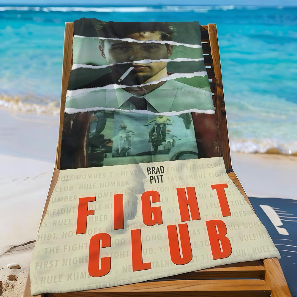 

Classic Movie Fight Club Towel Sports Quick Dry Travel Camping Gear Sandproof Soft Light Large Beach Towel W40*H60(CM)
