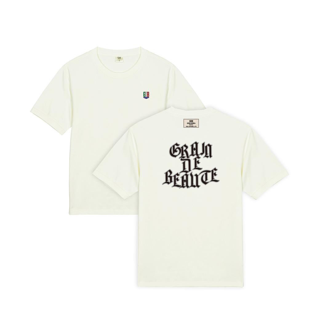 Geulaengdeubotte Back Logo T-Shirt 01 [Beige]
