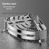 Honggong Stainless Steel Drill-Free Bathroom Corner Storage Shelf