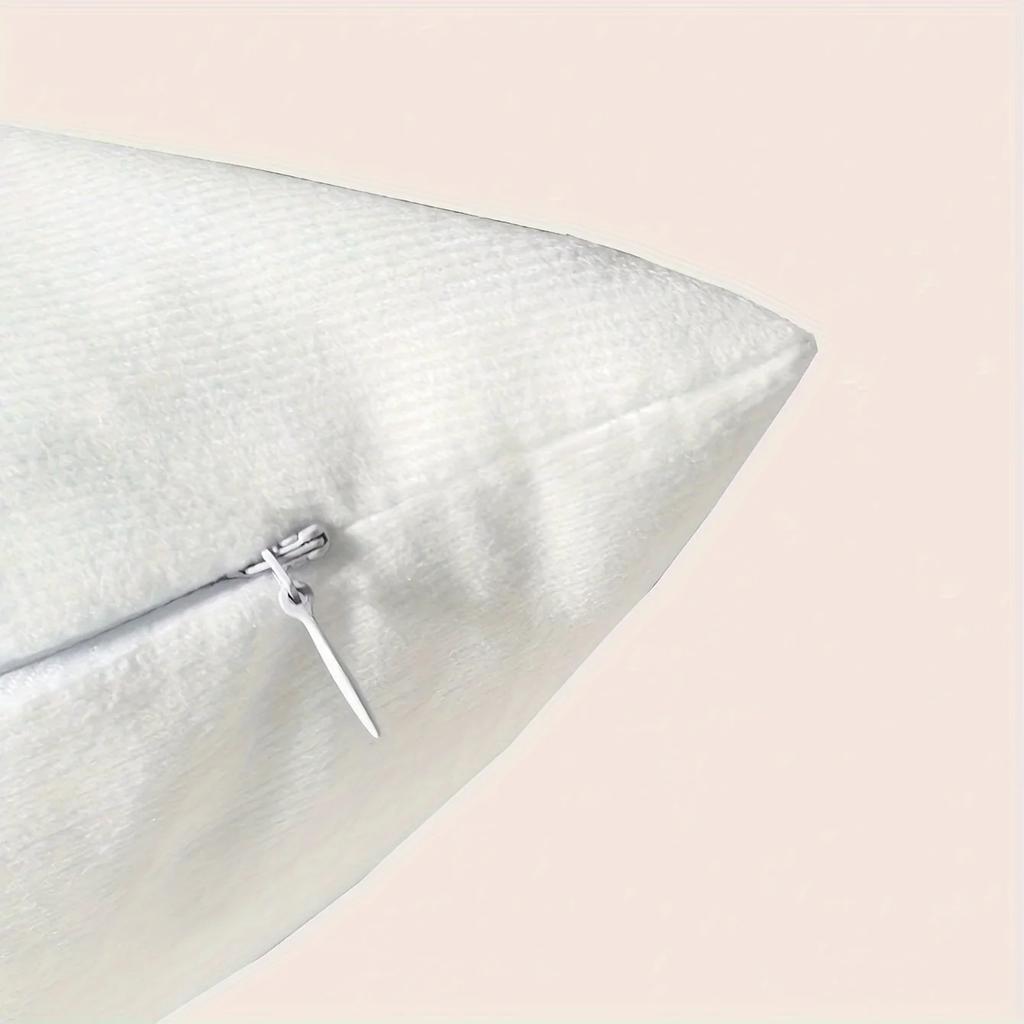 Encantadora Funda De Almohada De Reno Navideño De 18.0 X 18.0 In, Felpa Corta Suave Con Cierre De Cremallera Para Decoracin