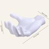 Multi-function Easy To Install Wall Mounted Storage Rack Seamless Sturdy Bathroom Shelf Creative Hand Shape Hook Door