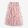 Irregular Tulle Mesh Skirt with Cake Style for Girls
