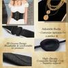 4Pcs Halloween Pirate Costume Accessories Pirate Bandana Head Scarf,Medieval Corset Eye Patchesfor Cosplay Dressing Up