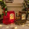 Christmas decorations LDE lights Christmas train snowflake lights Christmas desktop decoration ideas