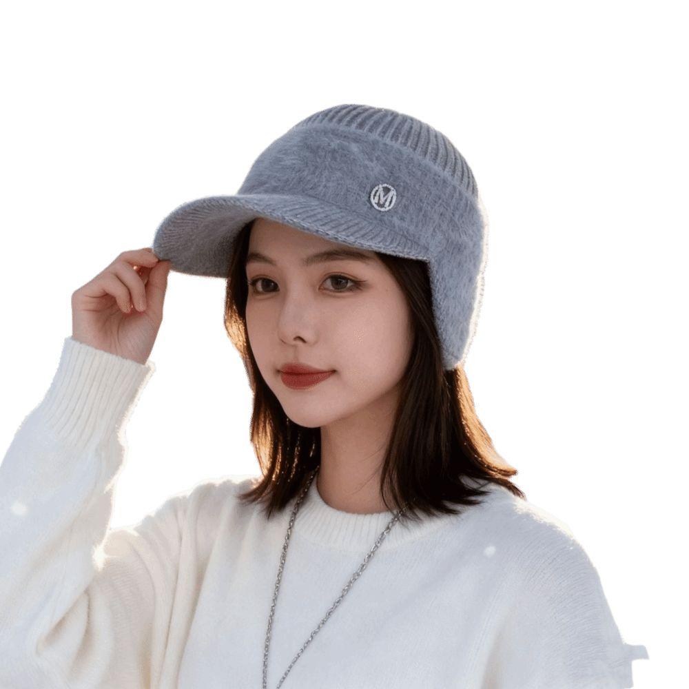 Thickened Winter Hat Warm Baseball Cap Casual Knitted Hat Outdoor