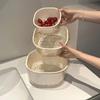 Cream Style Double-Layer Drain Basket